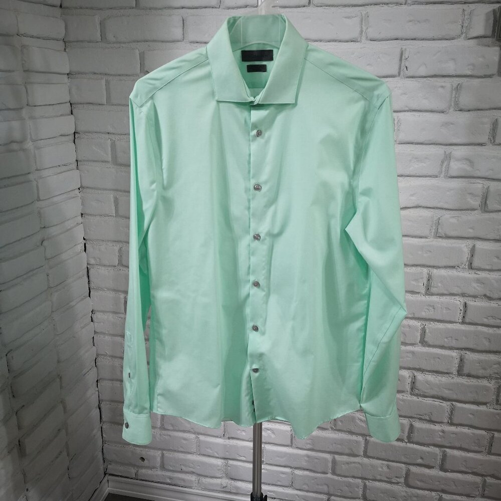 Calvin Klein Men's Size 15.5 Extreme Slim Fit Non Iron Dress Shirt